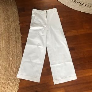 Everlane Wide Leg Crop White size 2
